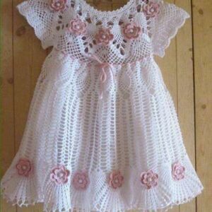 Crochet Baby Dress Flower