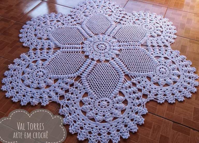 crochet living room rug