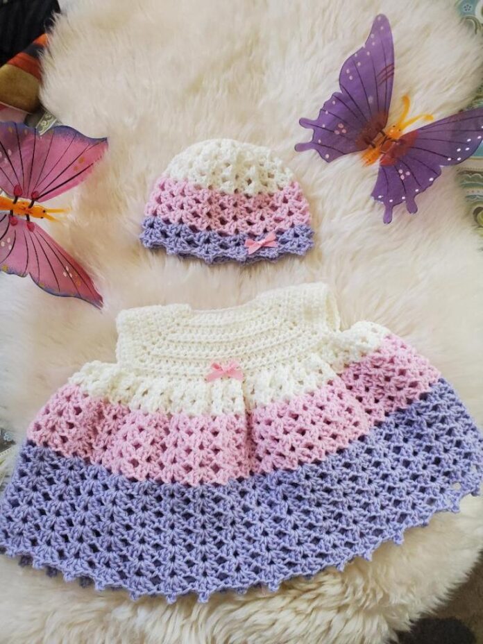 Tutorial crochet baby dress