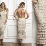 Tutorial on Crochet Elegant Ruffle Maxi Dress