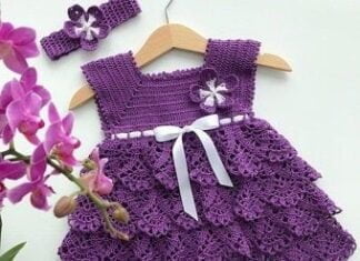 Tutorial on crochet baby dress