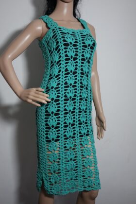 Crochet pineapple summer dress