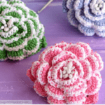 Tutorial on flower crochet in 3D