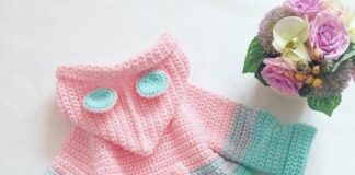 Tutorial on Crochet Hooded Jacket Girl