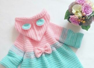Tutorial on Crochet Hooded Jacket Girl