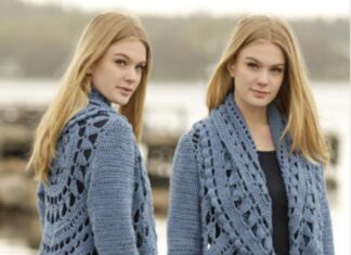 Cardigan crochet tutorial in Circular