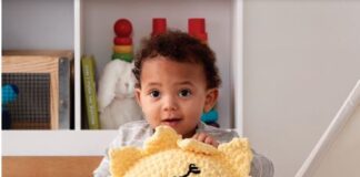 Tutorial on crochet cushion Bernat Sunshine