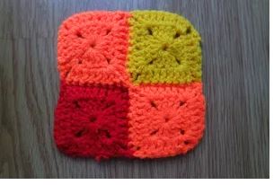 Colorful blanket crochet pattern