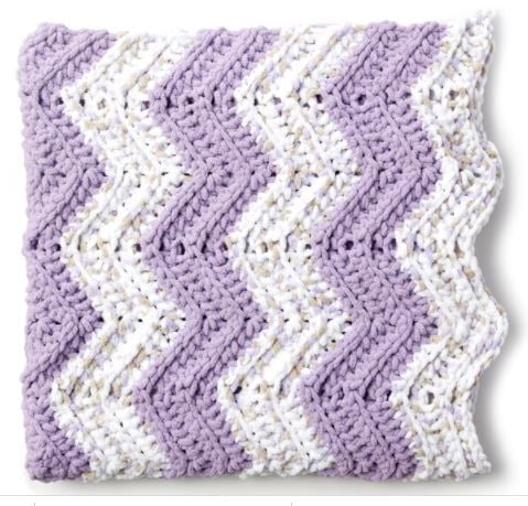 Crochet Chevron Simple Baby Blanket