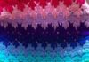 Step by step blanket in colorful crochet