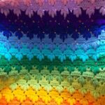 Step by step blanket in colorful crochet
