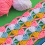 Colorful Crochet baby blanket pattern