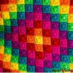 Colorful blanket crochet pattern