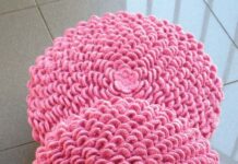 Step by step crochet cushion