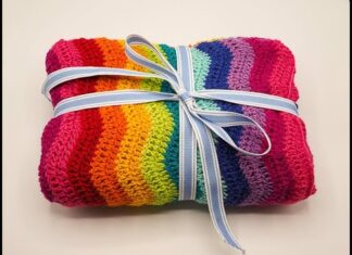 Blanket Crochet Tutorial for Left-Handed (Chevron / Zig-Zag)
