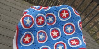 Crochet Captain America Blanket