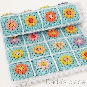 Crochet Free Primavera flower blanket